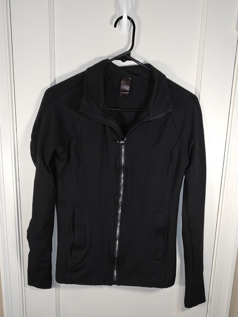 Mono B Black Women's Zip-Front Active Jacket